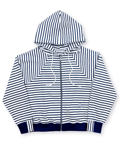 STRIPE HOODIE - 3 COLORS WHITE