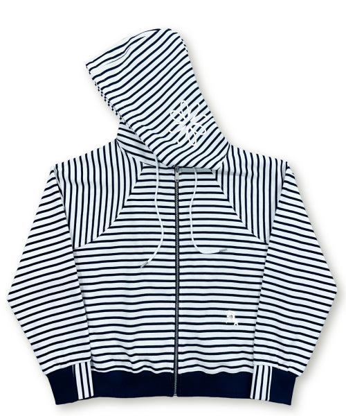 STRIPE HOODIE - 3 COLORS WHITE
