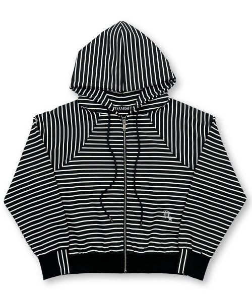 STRIPE HOODIE - 3 COLORS BLACK