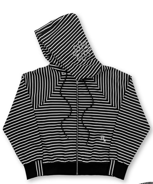 STRIPE HOODIE - 3 COLORS BLACK