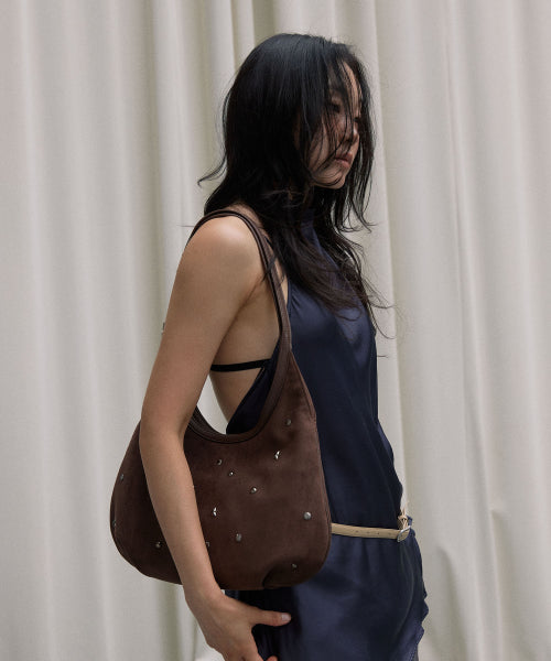 MARO STUD SUEDE BAG - 3 COLORS