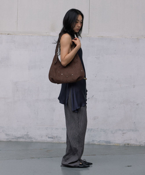 MARO STUD SUEDE BAG - 3 COLORS