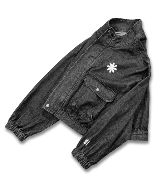 CROP LOGO BLACK BLUE AS SHOWN