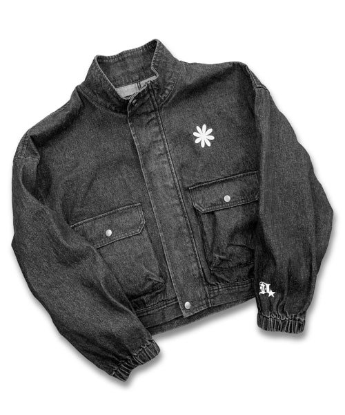 CROP LOGO BLACK BLUE AS SHOWN