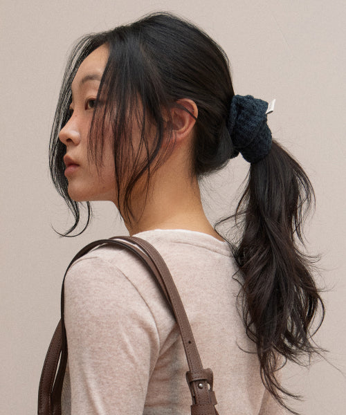 PUFF KNIT SCRUNCHIE - 3 COLORS