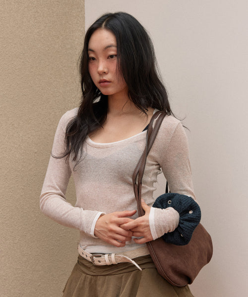 PUFF KNIT SCRUNCHIE - 3 COLORS
