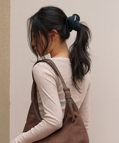 PUFF KNIT SCRUNCHIE - 3 COLORS