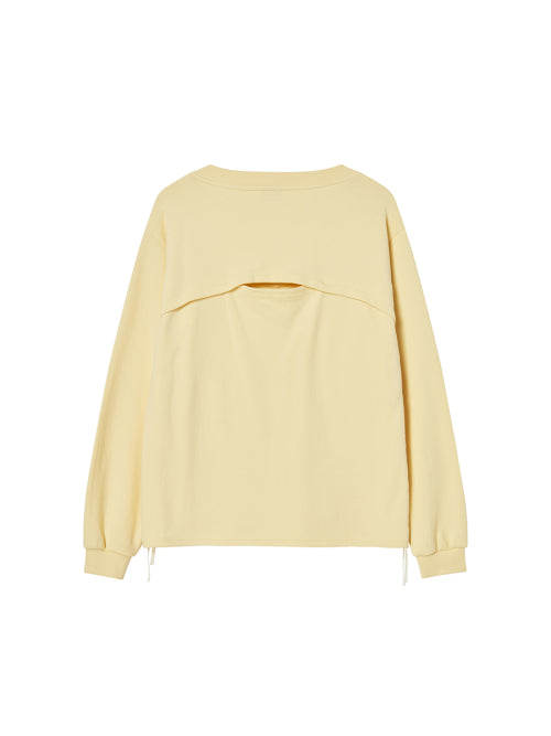 COZY V-NECK L/S YELLOW - 3 COLORS