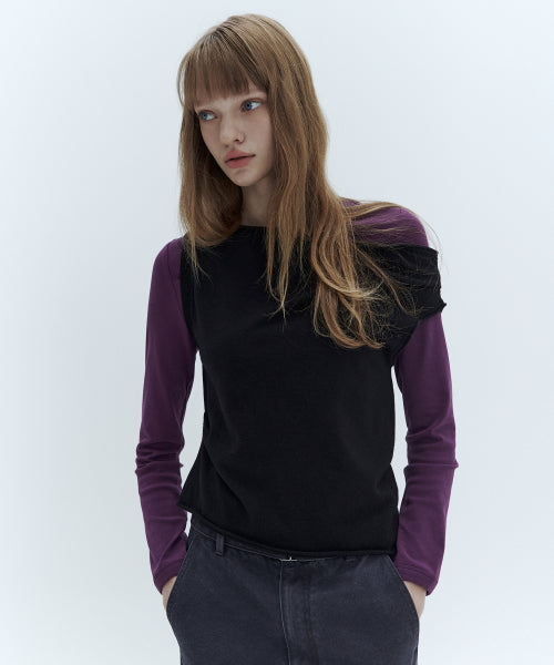 WOOL SLEEVELESS TOP