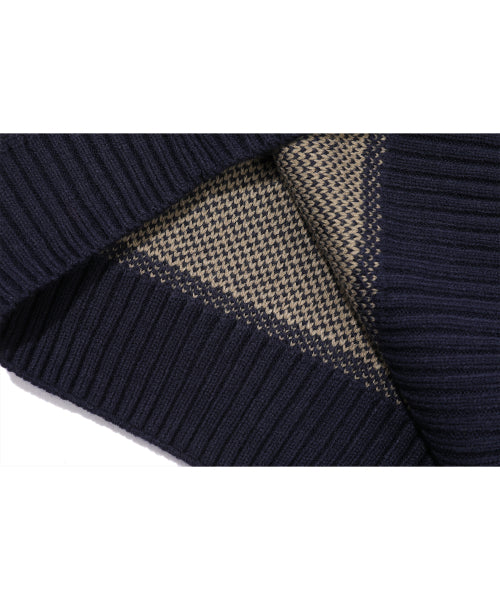 WIDE STRIPE RUGBY KNIT - 2 COLORS BEIGE