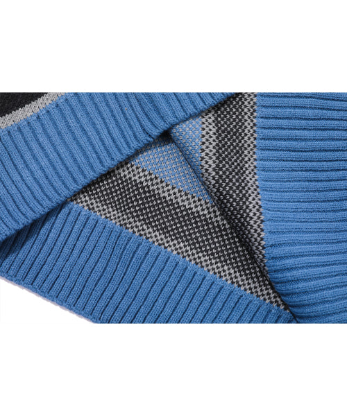 STRIPE RUGBY KNIT - 2 COLORS BLUE