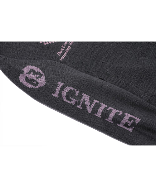 2-WAY KNIT ZIP-UP - 3 COLORS PURPLE