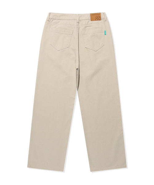 PEACH COTTON PINTUCK PANTS #GISELLE同款! - 2 COLORS BEIGE