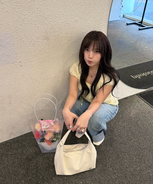 WEEK SHOULDER BAG - 4 COLORS CREAM WHITE