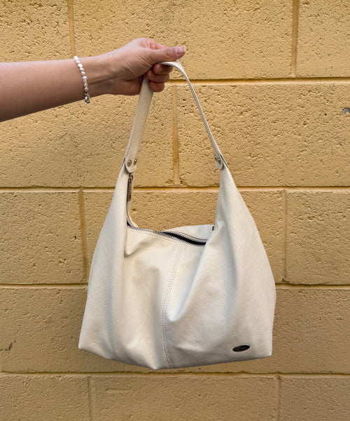 WEEK SHOULDER BAG - 4 COLORS CREAM WHITE