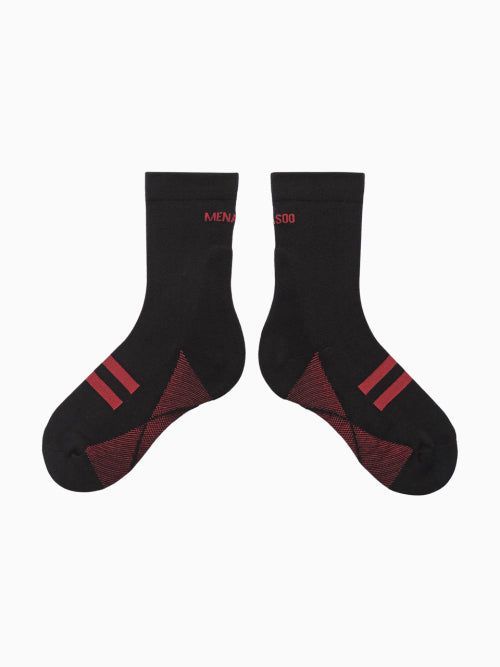 [5 PACK] MENASOO SOFT RUNSOCKS - 2 COLORS BLACK