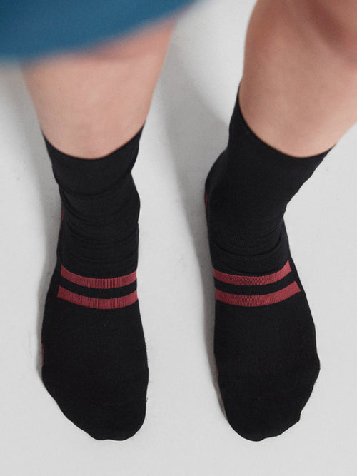 [5 PACK] MENASOO SOFT RUNSOCKS - 2 COLORS BLACK