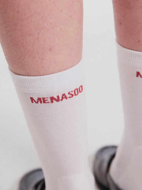 [5 PACK] MENASOO SOFT RUNSOCKS - 2 COLORS WHITE