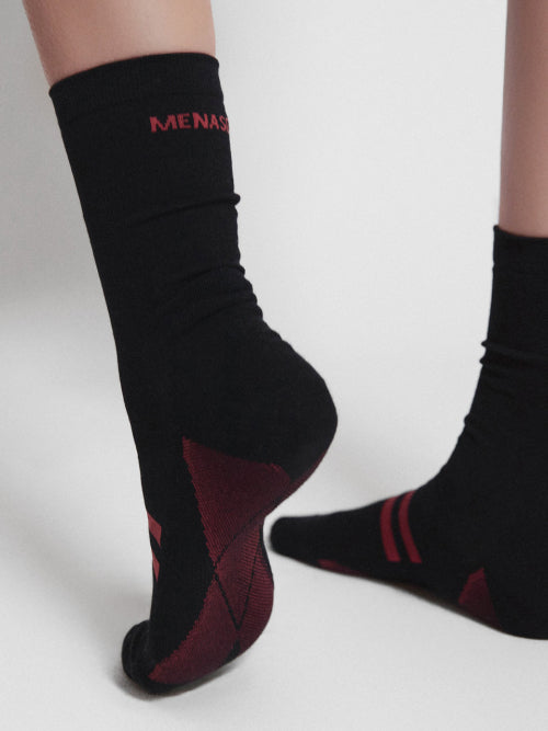[10 PACK] MENASOO SOFT RUNSOCKS - 2 COLORS BLACK