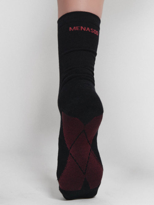 [10 PACK] MENASOO SOFT RUNSOCKS - 2 COLORS BLACK