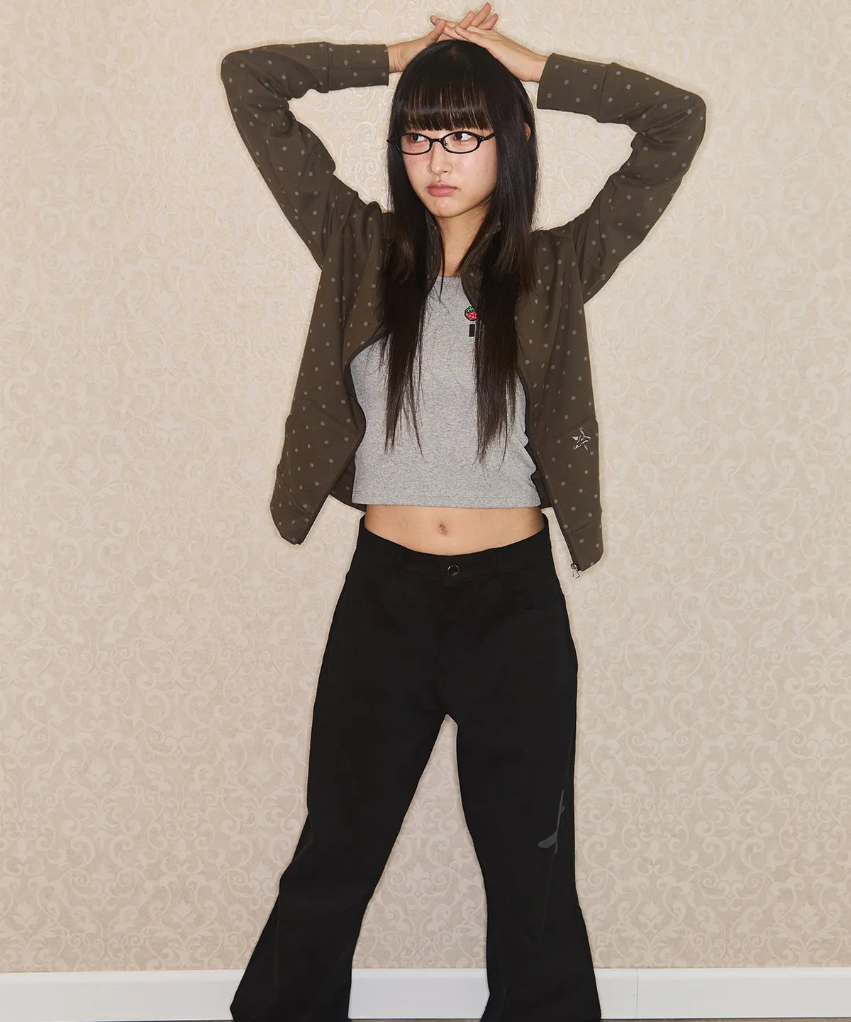DOT SYMBOL ZIP UP - 2 colors #KARINA同款!