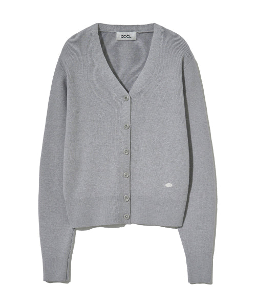 BASIC V-NECK CARDIGAN - 10 COLORS BLACK