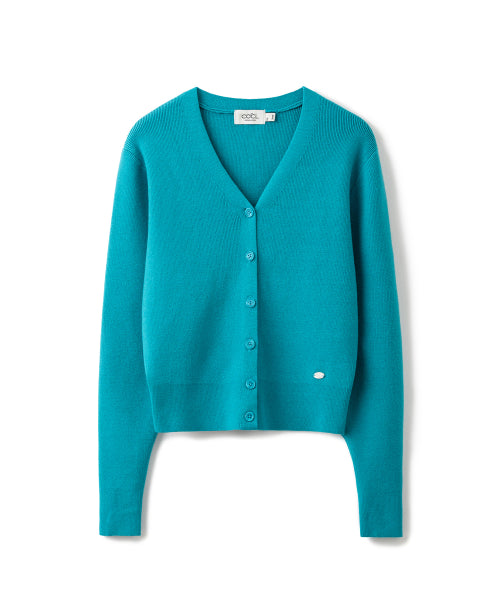 BASIC V-NECK CARDIGAN - 10 COLORS BLACK