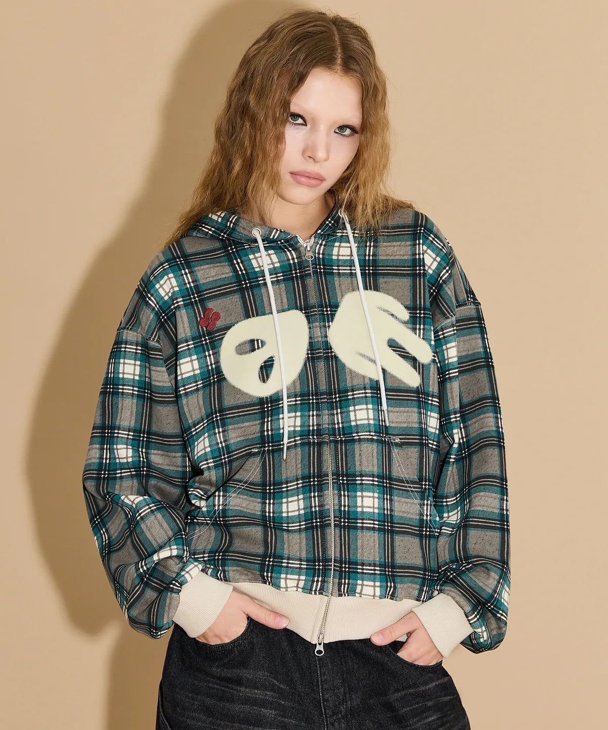 ALIEN HOODED ZIP-UP - 2 colors