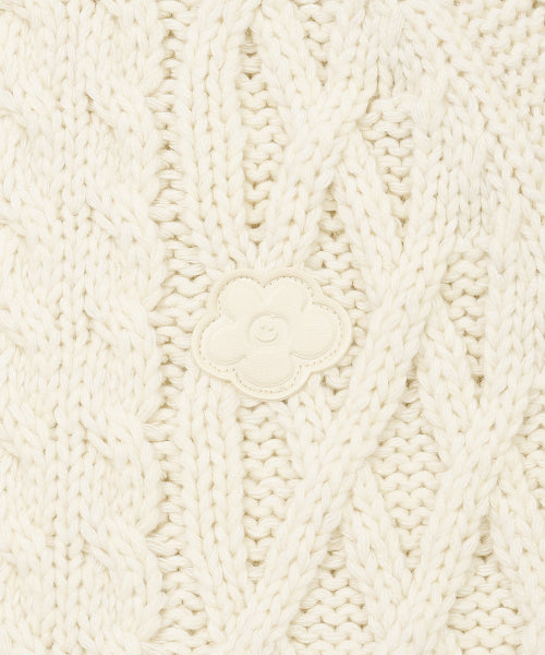 CABLE COLLAR CARDIGAN #GISELLE同款! - 2 COLORS CREAM
