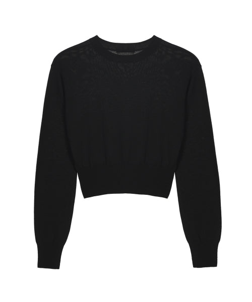 BOLD BUTTERFLY JAQUARD KNIT #徐睿知同款! - 3 COLORS BLACK