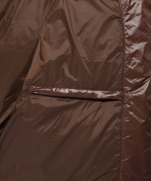 DUCKY GLOSSY DOWN SHORT PUFFER #GISELLE同款! - 5 COLORS BROWN