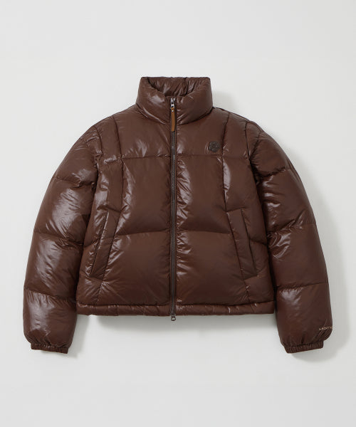 DUCKY GLOSSY DOWN SHORT PUFFER #GISELLE同款! - 5 COLORS BROWN
