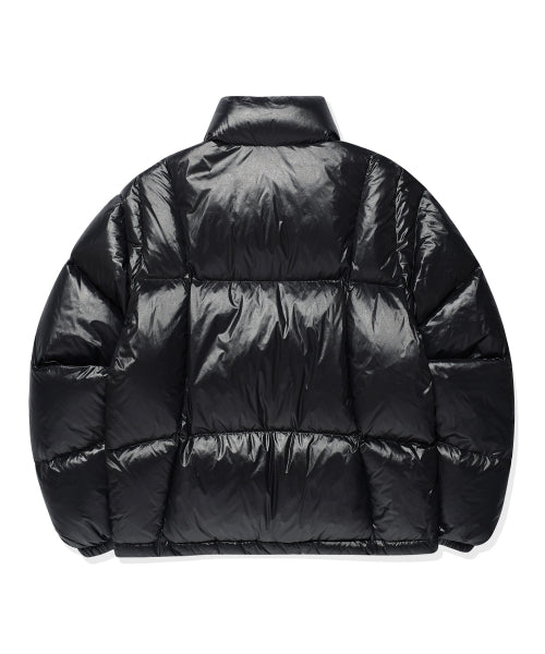DUCKY GLOSSY DOWN SHORT PUFFER #GISELLE同款! - 5 COLORS BLACK