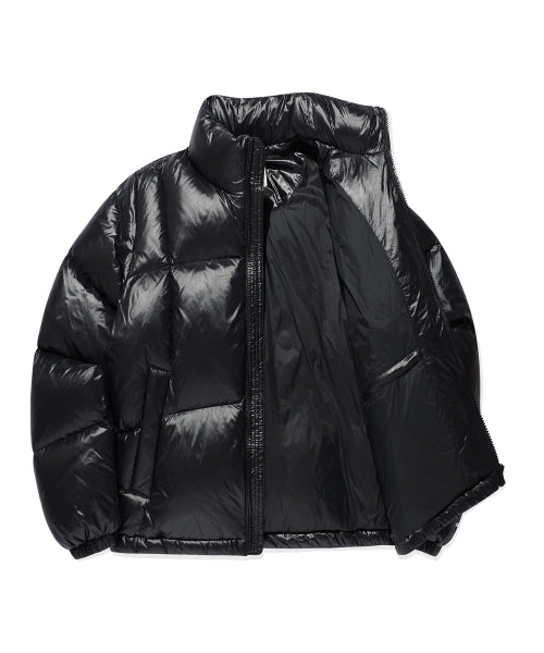 DUCKY GLOSSY DOWN SHORT PUFFER #GISELLE同款! - 5 COLORS BLACK