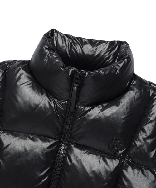 DUCKY GLOSSY DOWN SHORT PUFFER #GISELLE同款! - 5 COLORS BLACK
