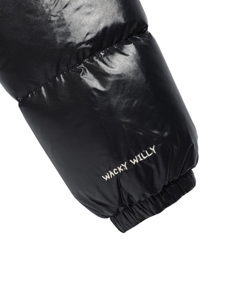 DUCKY GLOSSY DOWN SHORT PUFFER #GISELLE同款! - 5 COLORS BLACK