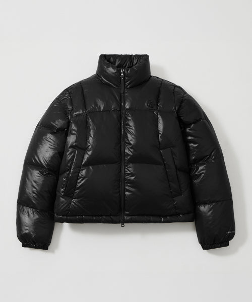 DUCKY GLOSSY DOWN SHORT PUFFER #GISELLE同款! - 5 COLORS BLACK