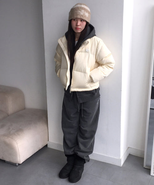 DUCKY GLOSSY DOWN SHORT PUFFER #GISELLE同款! - 5 COLORS YELLOW