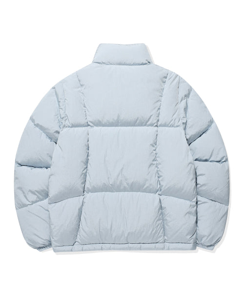 DUCKY GLOSSY DOWN SHORT PUFFER #GISELLE同款! - 5 COLORS SKY BLUE