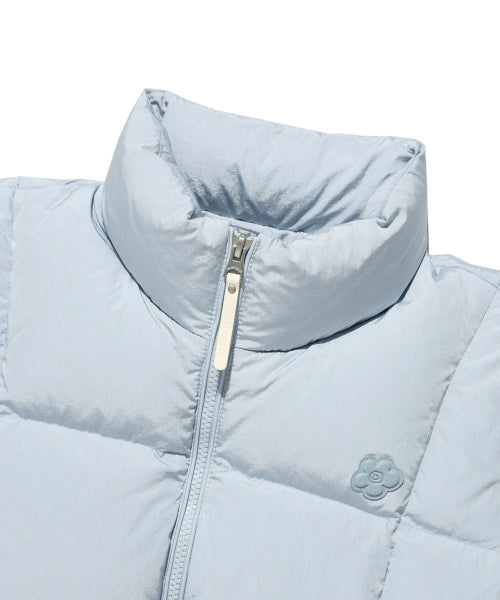 DUCKY GLOSSY DOWN SHORT PUFFER #GISELLE同款! - 5 COLORS SKY BLUE