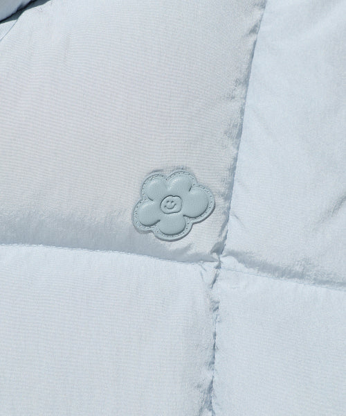 DUCKY GLOSSY DOWN SHORT PUFFER #GISELLE同款! - 5 COLORS SKY BLUE