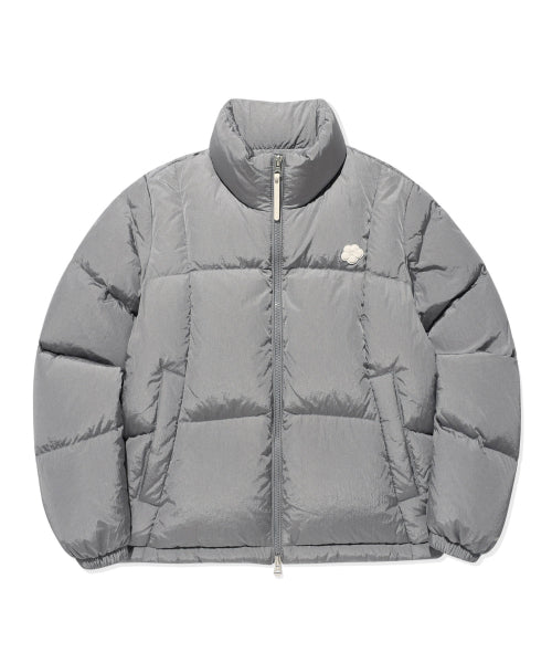 DUCKY GLOSSY DOWN SHORT PUFFER #GISELLE同款! - 5 COLORS SILVER