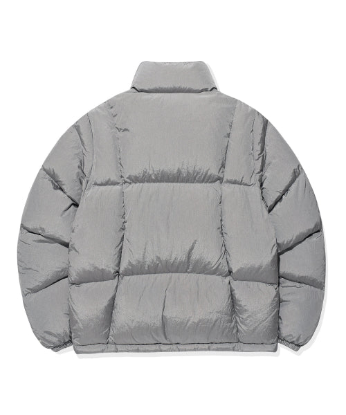 DUCKY GLOSSY DOWN SHORT PUFFER #GISELLE同款! - 5 COLORS SILVER