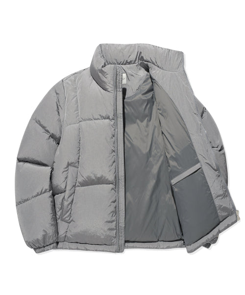 DUCKY GLOSSY DOWN SHORT PUFFER #GISELLE同款! - 5 COLORS SILVER