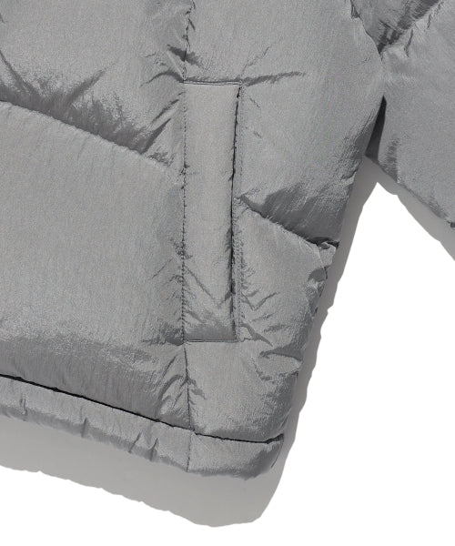 DUCKY GLOSSY DOWN SHORT PUFFER #GISELLE同款! - 5 COLORS SILVER
