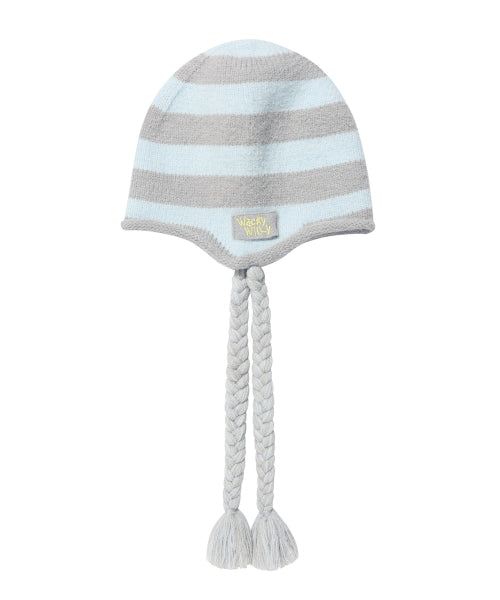 STRIPE TASSEL BEANIE #GISELLE同款! - 2 COLORS BLUE
