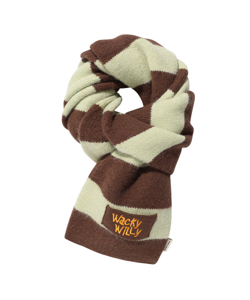 STRIPE KNIT MUFFLER #GISELLE同款! - 2 COLORS BLUE