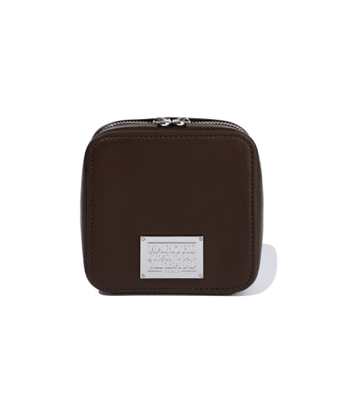 CLASSIC LOGO CHAIN ZIP WALLET - 3 COLORS DARK BROWN