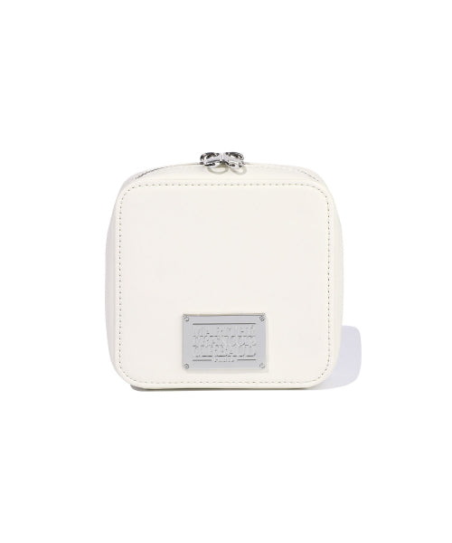 CLASSIC LOGO CHAIN ZIP WALLET - 3 COLORS IVORY