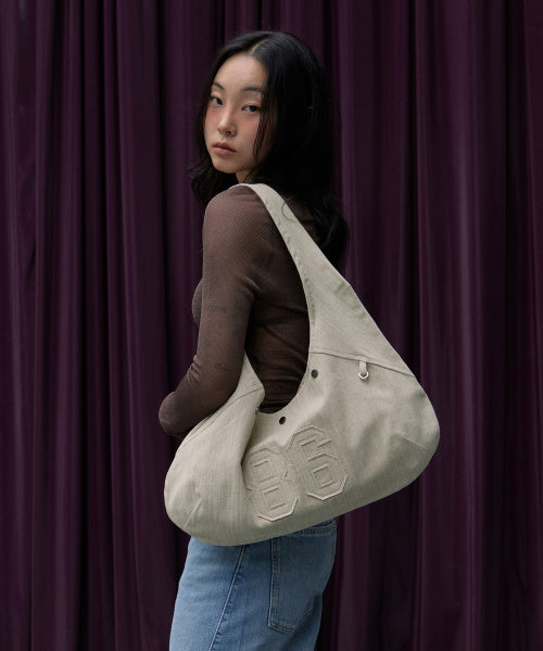 SLUB STRIPE BAGUETTE ECO BAG - 3 COLORS